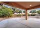 Covered patio with a view of the backyard at 4937 S Peach Willow Ln, Gilbert, AZ 85298