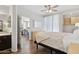 Bright bedroom offering hardwood floors, modern fixtures, and easy access to the living area at 5303 N 7Th St # 215, Phoenix, AZ 85014