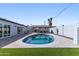 Backyard pool with gazebo and brick patio at 7014 E Latham St, Scottsdale, AZ 85257