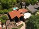 Stunning aerial view of home with an outdoor patio and beautiful landscaping at 8373 S Forest Ave, Tempe, AZ 85284