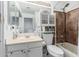 Functional bathroom with a shower-tub combo and vanity sink at 1601 N Saba St # 264, Chandler, AZ 85225