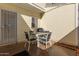 Cozy patio with a table and chairs, perfect for outdoor relaxation and dining at 1601 N Saba St # 264, Chandler, AZ 85225