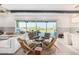 Open-concept living area featuring a sitting area and views of the outdoor pool and patio area at 17336 W Crawfordsville Dr, Surprise, AZ 85388
