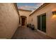 Private courtyard with covered patio space and outdoor seating at 3318 W Ravina Ln, Anthem, AZ 85086