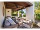 Comfortable patio with shaded seating, perfect for enjoying the lush surroundings at 5101 N Casa Blanca Dr # 25, Paradise Valley, AZ 85253