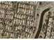 Aerial view of neighborhood highlighting the home's location near waterway at 7667 E Krall St, Scottsdale, AZ 85250