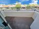 Private balcony with wrought iron railing offering neighborhood views at 7667 E Krall St, Scottsdale, AZ 85250