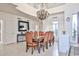 Formal dining room with a chandelier and large table perfect for gatherings at 7667 E Krall St, Scottsdale, AZ 85250