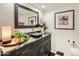 Bathroom features a modern vanity with a square sink and patterned tile flooring at 77 E Missouri Ave # 7, Phoenix, AZ 85012