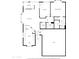 Detailed floor plan showcasing the layout of a home with a den, living room, and kitchen at 9437 E Champagne Dr, Sun Lakes, AZ 85248