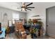 Bedroom with a large ceiling fan and a nice window at 12539 W Tuckey Ln, Glendale, AZ 85307
