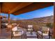 Comfortable outdoor patio area with seating and golf course views at 16341 E Links Dr, Fountain Hills, AZ 85268