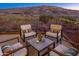 Cozy outdoor patio setup with comfortable seating and scenic views at 16341 E Links Dr, Fountain Hills, AZ 85268