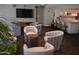 Comfortable lobby area with stylish seating, a TV, and a bar for social gatherings at 1701 E Colter St # 191, Phoenix, AZ 85016