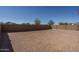 Large backyard with an block fence, ready for custom landscaping and outdoor living at 25930 N Thornhill Dr, Peoria, AZ 85383