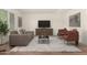 Stylish living room featuring modern furniture, neutral tones, and ample space at 4003 S Mill Ave, Tempe, AZ 85282