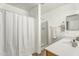 Clean and functional bathroom with a shower and tub combination for added convenience at 4304 E Whitehall Dr, San Tan Valley, AZ 85140