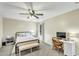 Inviting bedroom with a ceiling fan, perfect for relaxation and rest at 4304 E Whitehall Dr, San Tan Valley, AZ 85140