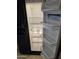 Interior view of a clean Whirlpool refrigerator with adjustable shelves and door compartments at 5501 S Dove Crk Crk, Buckeye, AZ 85326
