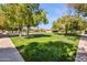 Community park surrounded by mature trees, expansive green lawns, and recreational space at 6173 N Granite Reef Rd, Scottsdale, AZ 85250