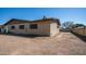 Backyard of a brick home featuring a dirt lot at 7928 N 46Th Ave, Glendale, AZ 85301