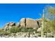 Unique rock formations at a property with scenic walking trails surrounded by native desert vegetation at 9110 E Clubhouse Ct # 639, Scottsdale, AZ 85262