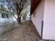 Side yard with chain-link fence and pathway at 1466 E Nielson Ave, Mesa, AZ 85204