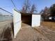 Metal outdoor storage shed with ample space for tools, equipment, or hobbies at 1466 E Nielson Ave, Mesa, AZ 85204