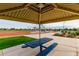 Community picnic pavilion overlooks the baseball field and green space at 19919 W Harrison St, Buckeye, AZ 85326