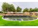 Water feature and the Blue Horizons monument at the community entrance at 19919 W Harrison St, Buckeye, AZ 85326