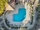 Aerial view of the pool with plenty of poolside seating and lounging chairs at 2150 E Bell Rd # 1134, Phoenix, AZ 85022