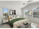 Light-filled bedroom with neutral color palette, bright white walls, and ample natural light from three windows at 2150 E Bell Rd # 1134, Phoenix, AZ 85022