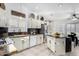 Kitchen with white cabinets and black granite countertops at 2169 E Alameda Dr, Tempe, AZ 85282