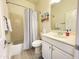 Well-lit bathroom with a shower-tub combination and a white vanity at 3131 E Legacy Dr # 2105, Phoenix, AZ 85042