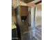 Close-up of the Samsung stainless steel refrigerator, complete with water and ice dispenser at 3330 E Main St # 323, Mesa, AZ 85213