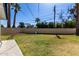 Spacious grassy backyard with block fencing, perfect for outdoor activities and private enjoyment at 3707 E Amelia Ave, Phoenix, AZ 85018