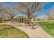 Community playground area featuring shaded seating and play structures at 39526 N White Tail Ln, Anthem, AZ 85086