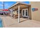 Inviting outdoor patio with comfortable seating and string lights, perfect for relaxation at 4201 W Brown St, Phoenix, AZ 85051