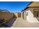 Private backyard featuring a block wall, storage shed, and plenty of room for outdoor seating at 7335 W Mission Ln, Peoria, AZ 85345