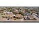 Expansive aerial view of a single-story home in a vibrant residential neighborhood at 947 N Saffron --, Mesa, AZ 85205