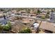 Neighborhood view showcasing a well maintained street and several single-story homes at 947 N Saffron --, Mesa, AZ 85205