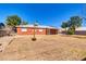 Expansive backyard featuring a well-maintained lawn and a charming brick exterior, perfect for outdoor enjoyment and entertainment at 1007 W 5Th St, Mesa, AZ 85201