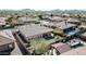 Aerial view of home highlighting the private backyard with artificial turf at 1320 W Whitman Dr, Anthem, AZ 85086