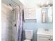 Updated bathroom featuring marble-look tile shower and modern vanity at 1510 S Lawther Dr, Apache Junction, AZ 85120