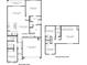 Detailed first and second floor plan showcases a spacious layout with clearly marked rooms and dimensions at 1828 W Sombra Ave, Apache Junction, AZ 85120