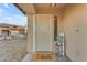 Welcoming front entry with security door and a stylish 'hello' sign at 22491 W Woodlands Ave, Buckeye, AZ 85326