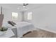 Bedroom featuring laminate flooring, and modern ceiling fan at 3035 W Pierce St, Phoenix, AZ 85009