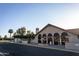 Clubhouse with desert landscaping and clock tower at 482 Leisure World --, Mesa, AZ 85206