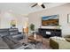 Spacious living room with a comfortable sectional, TV, and stylish furnishings at 5210 E Calle De Baca --, Cave Creek, AZ 85331