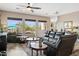 Inviting living room featuring large windows, comfortable furniture, and outdoor views at 5210 E Calle De Baca --, Cave Creek, AZ 85331